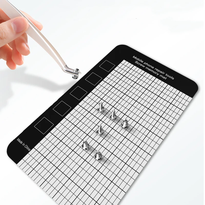 Magnetic Screw Mat Memory Chart Work Pad Working Memory Pad For Little Small Screws Holds Mobile Phone Repair Tool 145×85mm