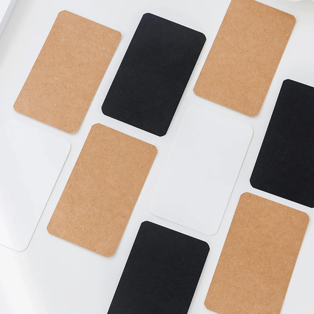 300 pezzi di carte memo, carta per appunti, accessori di cancelleria per studenti in ufficio, insegnanti, indicizzazione delle note di lettura, bianco Kraft nero