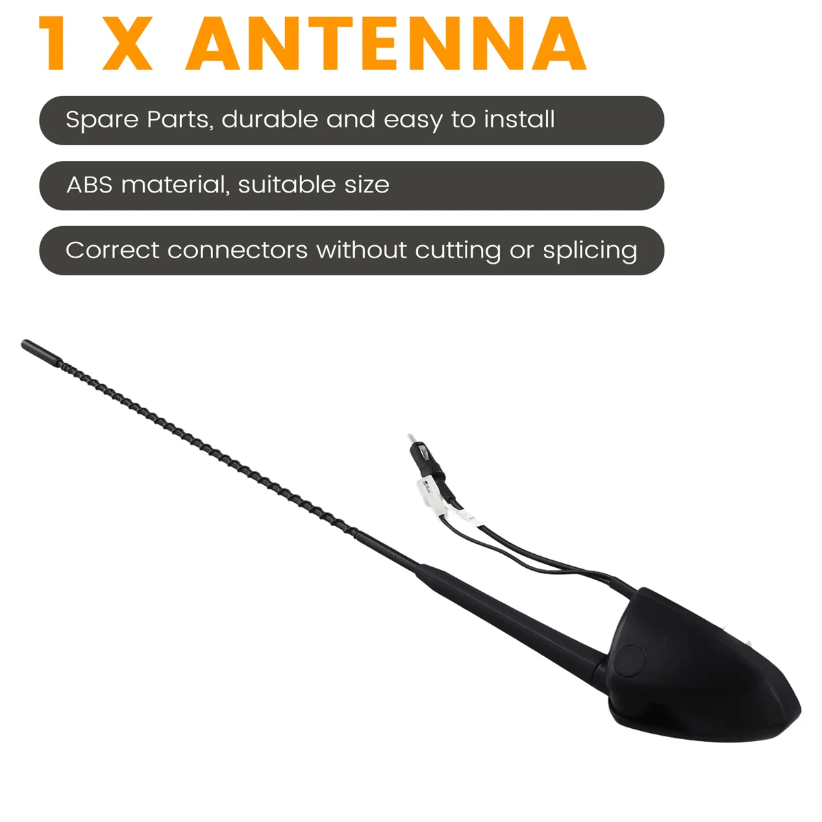 Telhado de antena aérea de rádio AM FM de substituição para Isuzu D-Max Dmax MUX MU-X 12-19