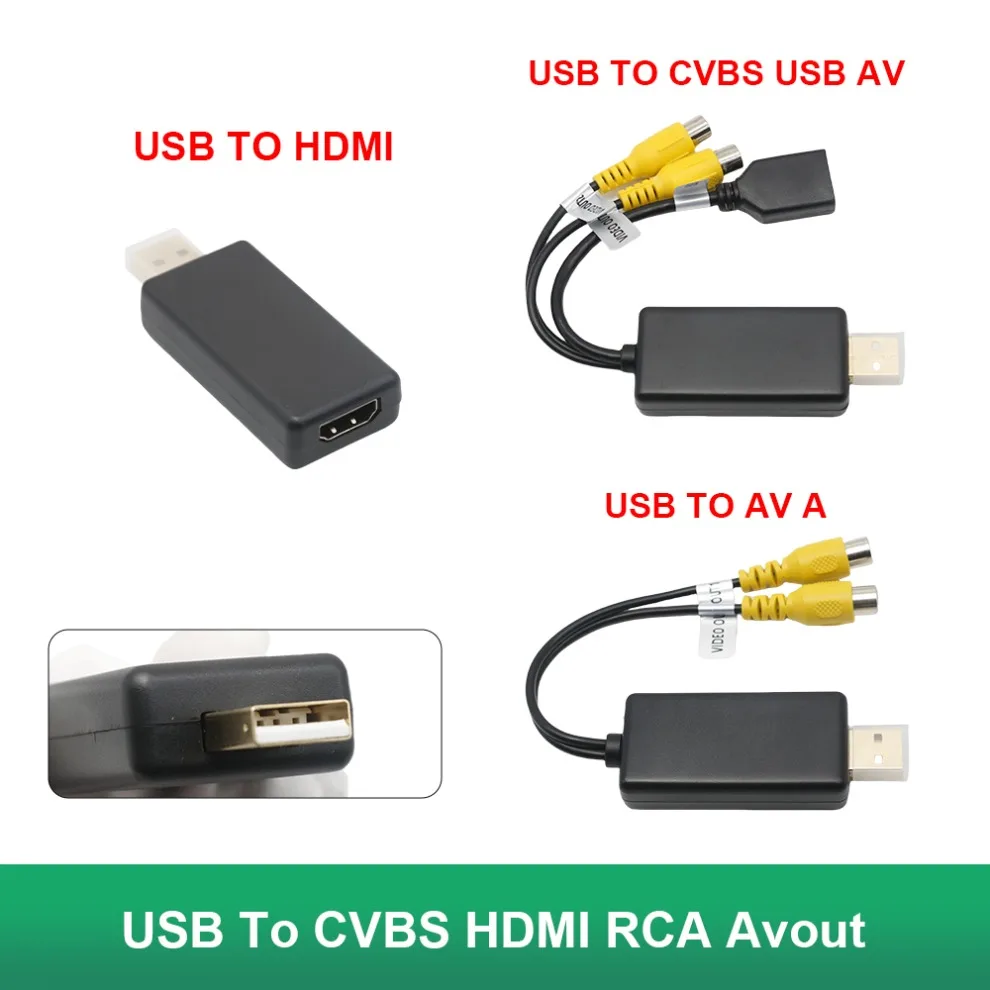 

Автомобильный Android USB AV Box USB к CVBS HDMI RCA Avout