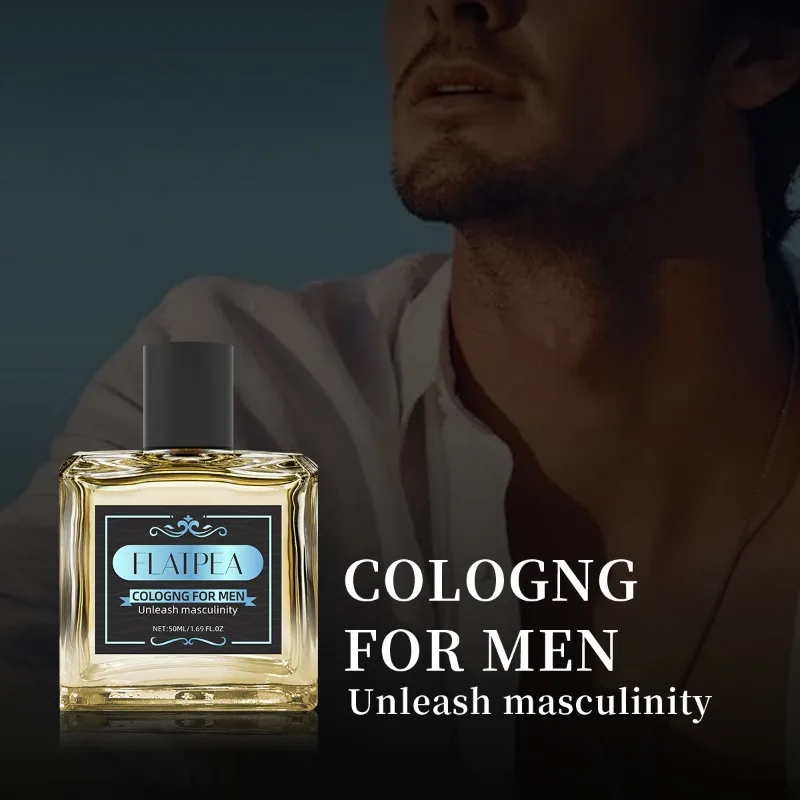 남성용 50ml 향수 매력적인 페로몬 코롱 오랫동안 지속되는 천연 신선한 매혹적인 알코올 프리 우디 향수 عطر