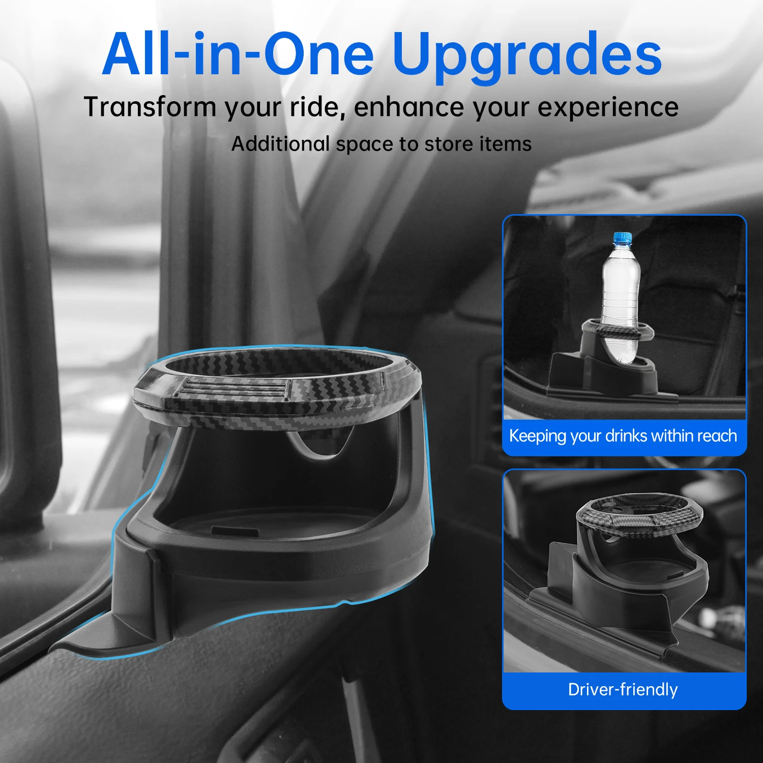 Cup Holder Left Side Door For Jeep Wrangler JK/JKU 2011-2018 Interior Accessories Sturdy Durable Drink Cup Holder