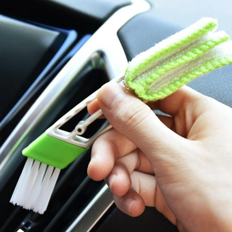 A2BF Car Interior Duster Double Ended Microfiber Vent Duster Cleaning Brush Dust Collector Dusting Tool for Car Air Outlets - Image 6