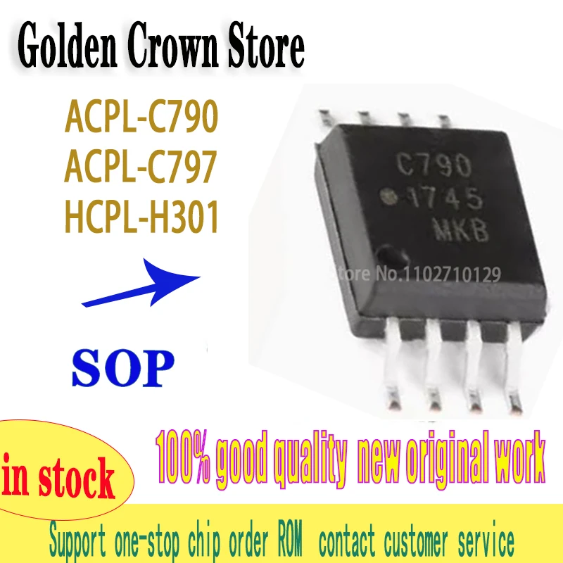 5pcs/lot C790 ACPL-C790 C797 ACPL-C797 H301 HCPL-H301 Brand-new SOP-8