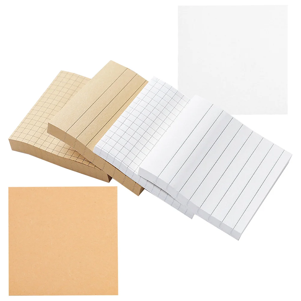 6Pcs Multipurpose Sticky Memo Pads for Office Home Shops Smooth Writing Reusable and Practical Gift Choice Memo Pads