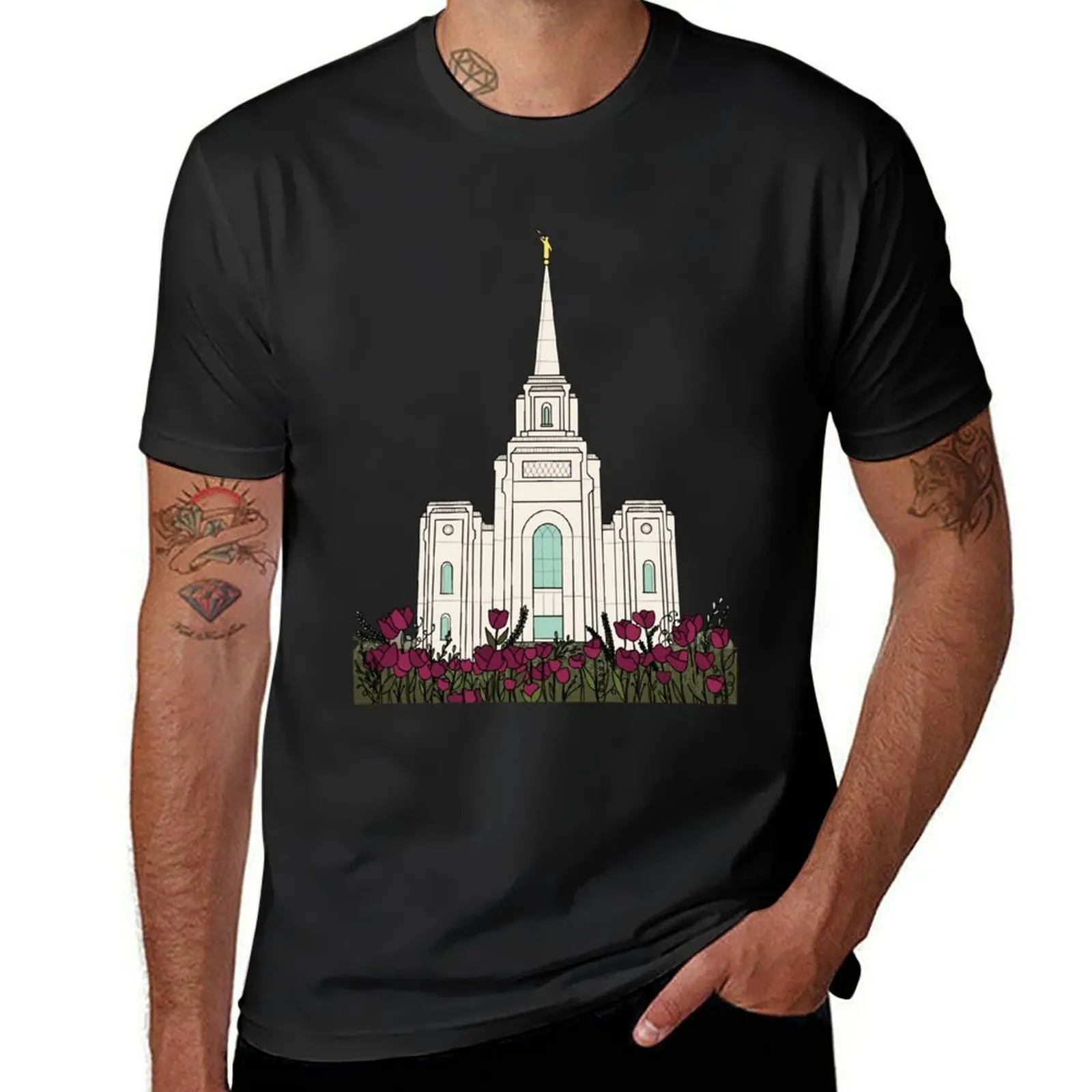 My Favorite People latter day saints god Brigham City Temple transparent T-Shirt summer top Aesthetic clothing clothes for men