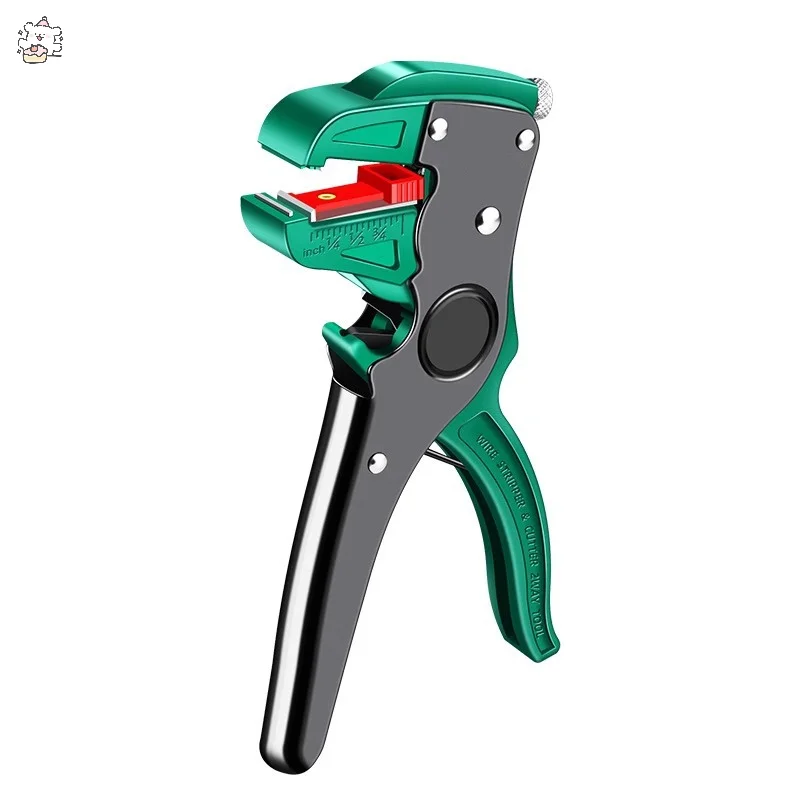 Venda quente descascador de fio automático cortador de fio plano alicate de descascamento 0.2 a 4mm ajuste de comprimento de alcance para eletricista