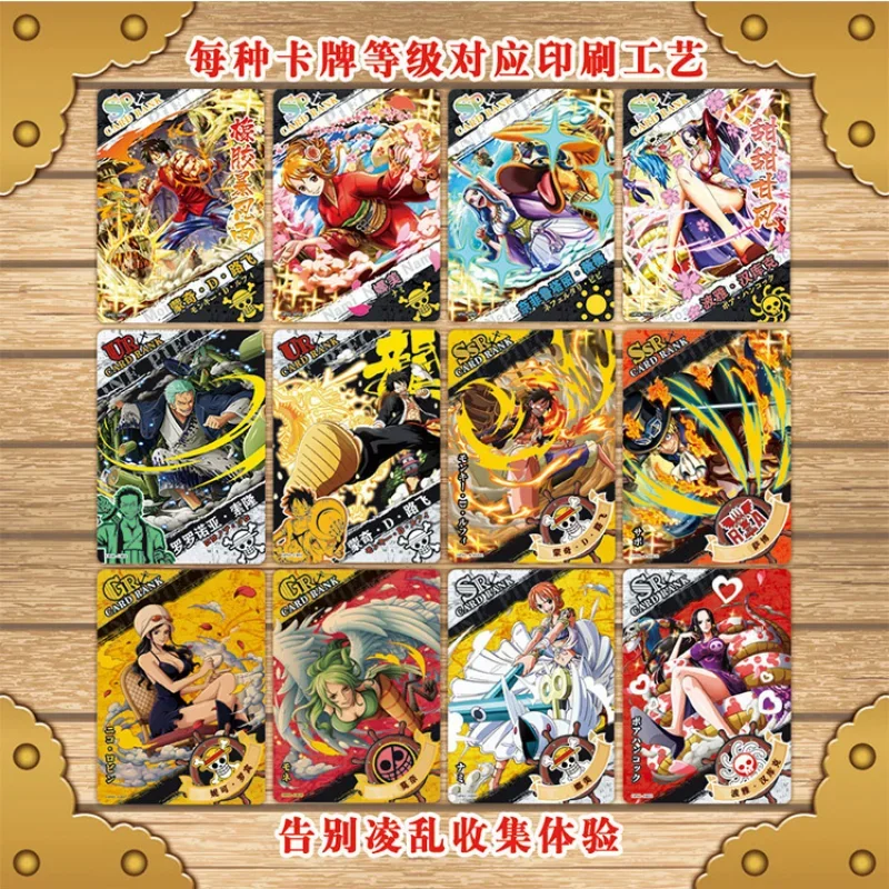 New One Piece Chopper Frankie Luffy Card Game Animation Peripheral Character Collection Cards UR SSR Paper Storage Birthday Toy