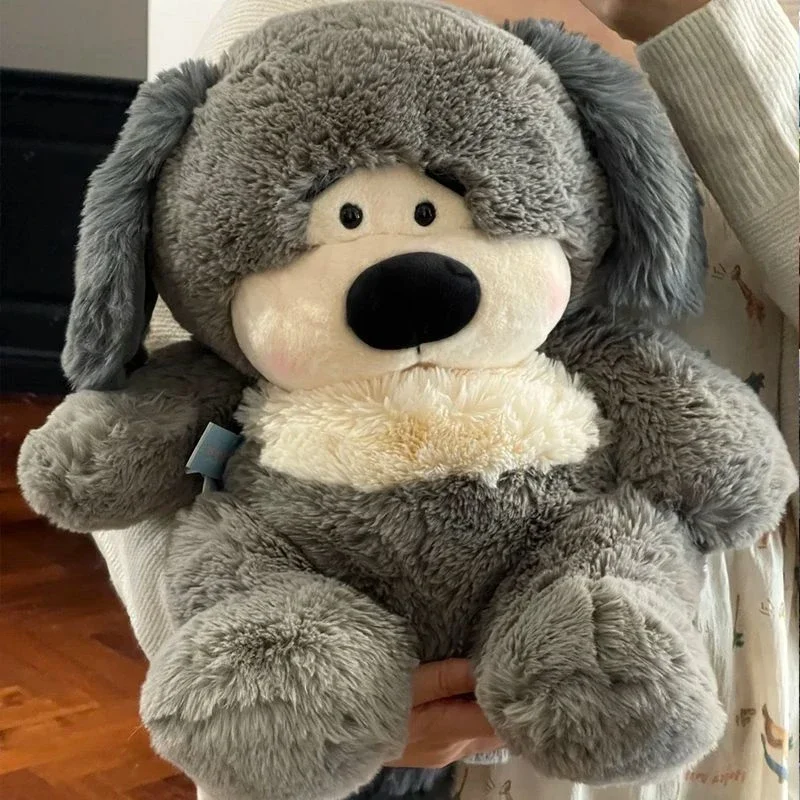 60cm New Style Big Dog Plush Toy Cute and Cute Sleeping Pillow Dog Doll as a Birthday and Christmas Gift for Children