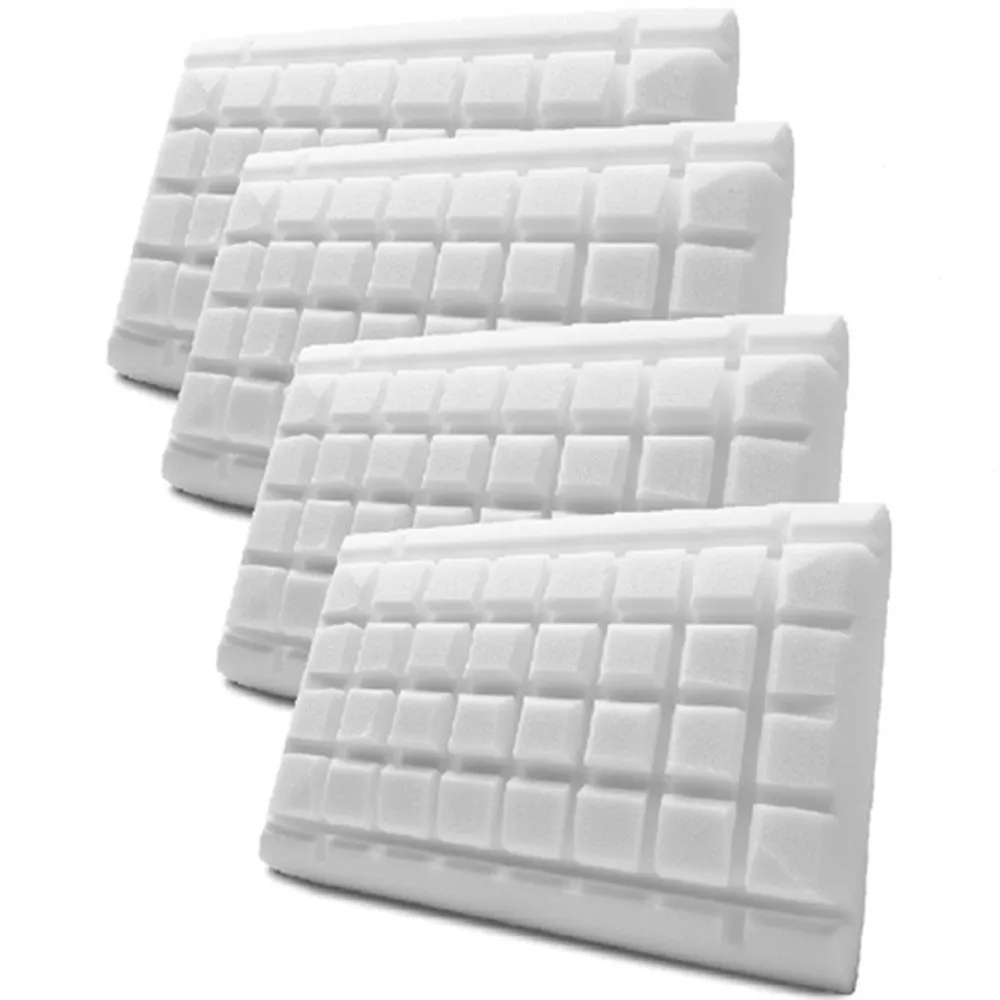 Kit 4 Pillows Foam Three-dimensional Cut + Mesh Case 100 Washable Cotton BF Mattressing