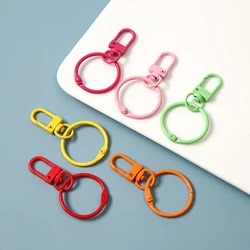 Colorful Round Book Circle Key Ring Buckle Key Chains For Jewelry Making Finding Accessories DIY Supplies Wholesale