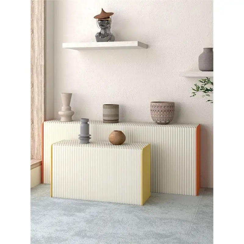 Folding Display Stand Rack Long Strip Goods Island Display Table Commercial Display Cabinet Shelf Flower Stand Space Saving E