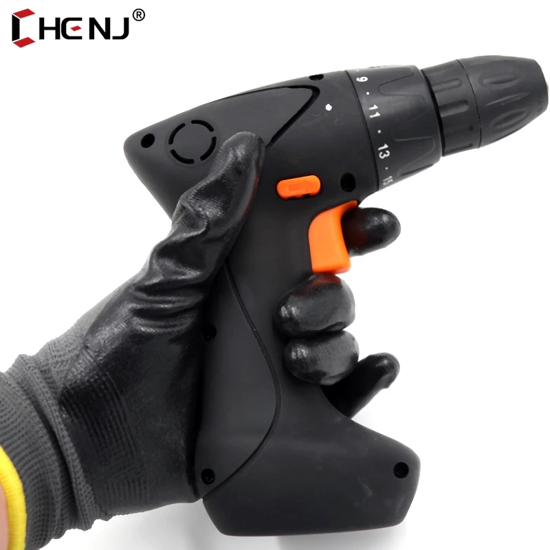 

1Pair Nitrile Work Gloves 13 Needle Breathable Nylon Liner Abrasion Resistant Level 4 Nitrile Coating On Palm Non-slip