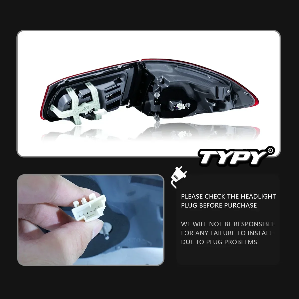 

TYPY Car For Benz GLC W253 Taillight 2016-2019 Upgrade Modified to New DRL Dynamic Turn Signal LED Taillight Auto Accessories