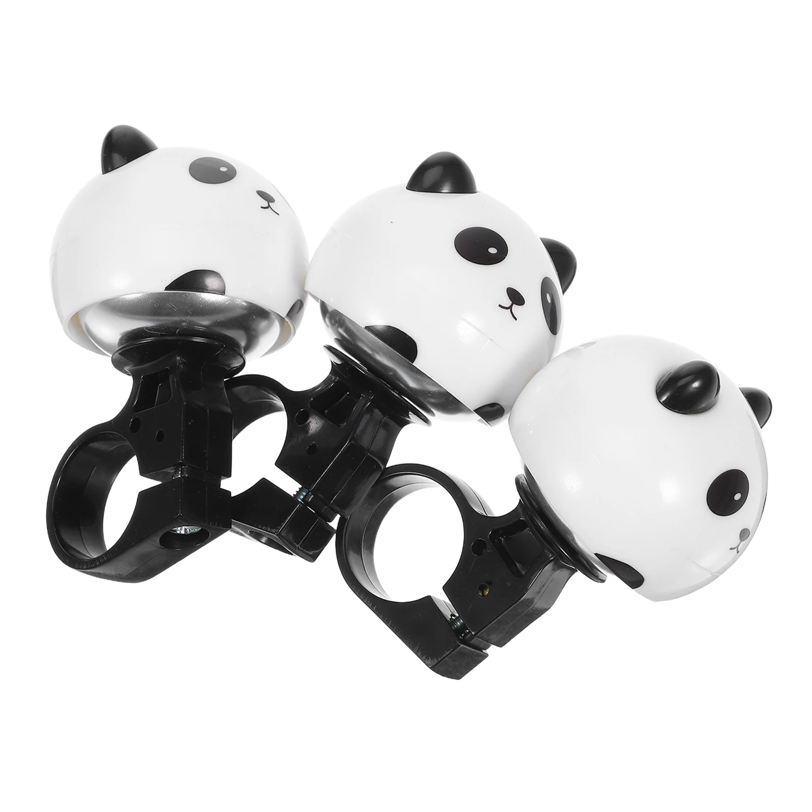 

3Pcs Loud Kids Bicycle Bells Cartoon Panda Shape Handlebar Horn for Scooter Balance Mountain Bikes Bell for Bike