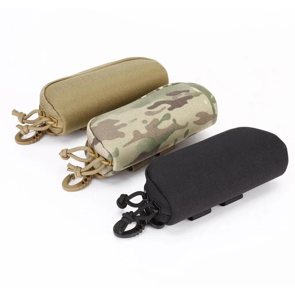 Portable Sunglasses Box Storage Glasses Bag Nylon with D-rings