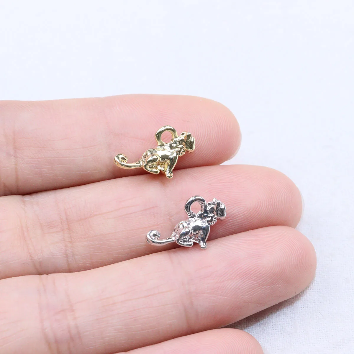 Eruifa 20 stücke 15*6mm 3d schöne Hund Zink legierung Charms Anhänger Schmuck DIY handgemacht