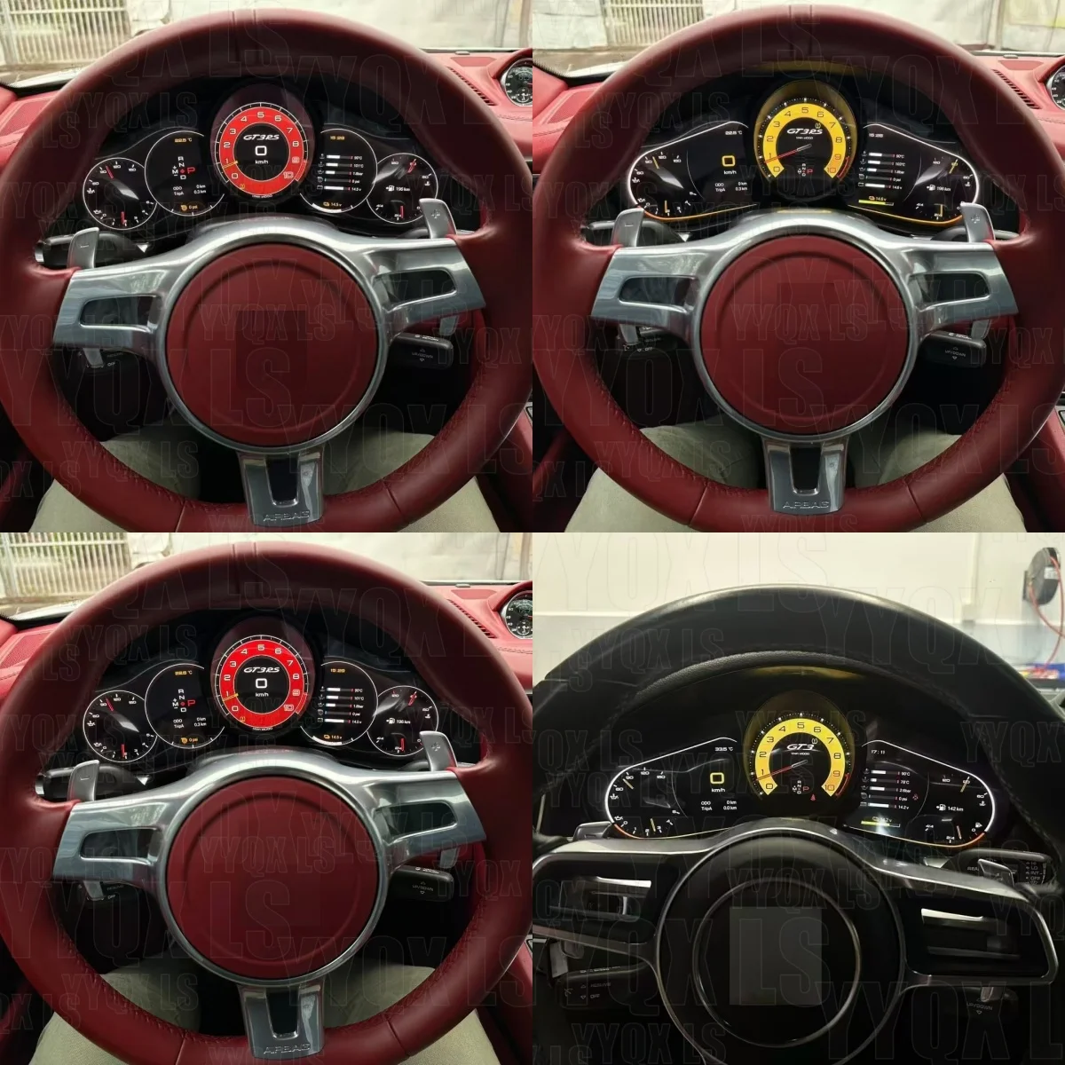 LCD Digital Dashboard Panel Clock For Porsche 911 2012-2019 GPS Speedometer Instrument Cluster GPS Navigation Virtual Cockpit