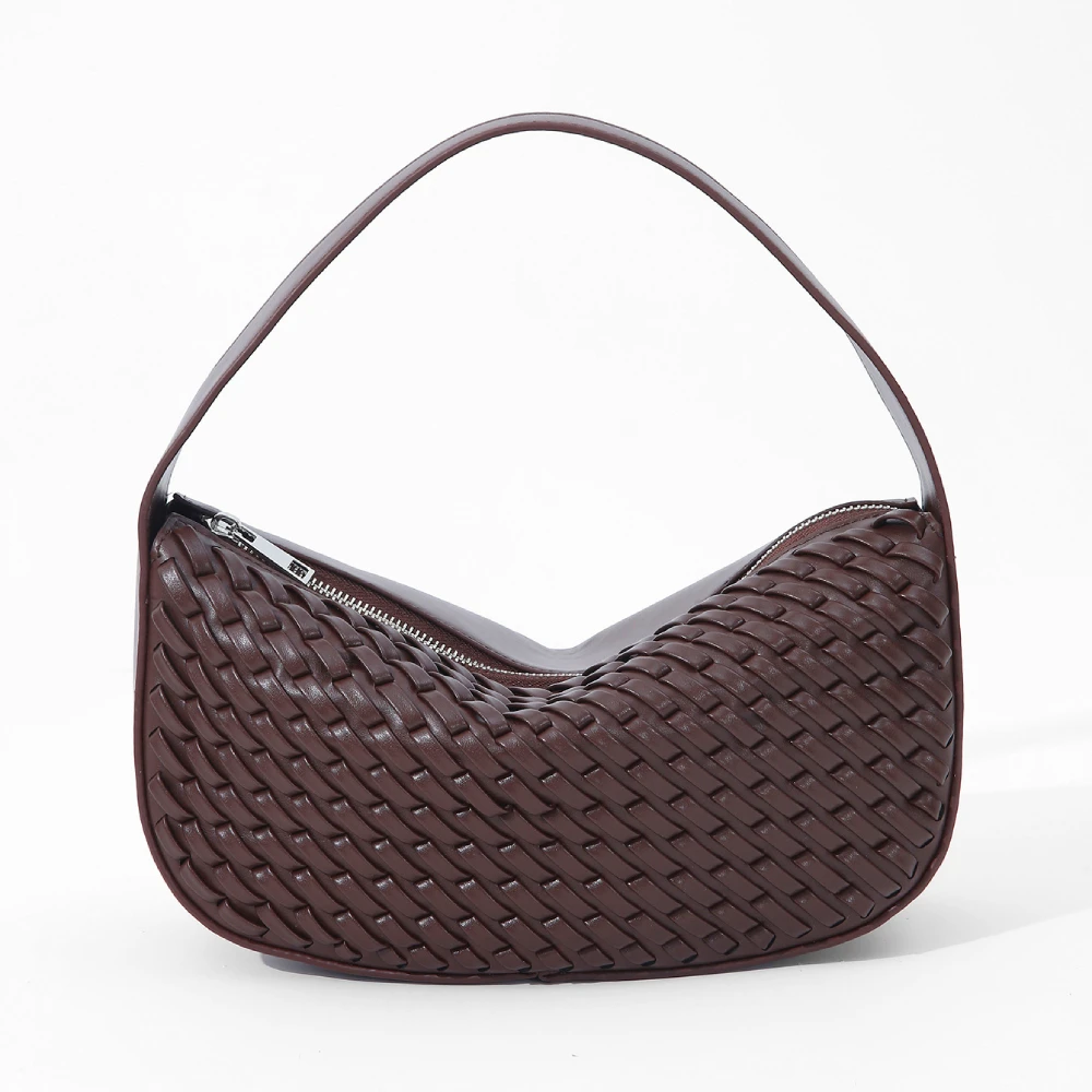 

Дизайнерская сумка-клатч из ротангового плетения на молнии, женская сумка-хобо в стиле бохо, элегантная вечерняя сумка-полумесяц, плетеная сумка для летнего пляжного отдыха и путешествий
