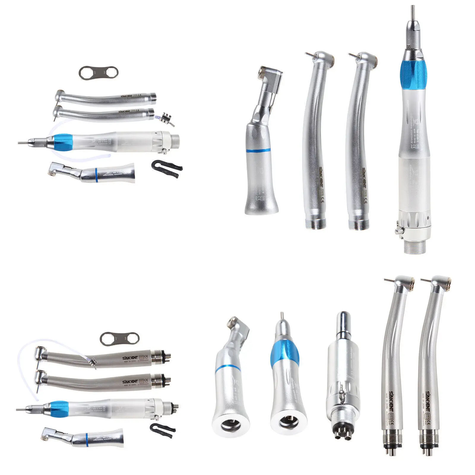 NSK Pana-Max Style Dental High /Low Slow Speed Straight Contra Angle Air Motor Handpiece 2/4 Hole Air Turbine Kit