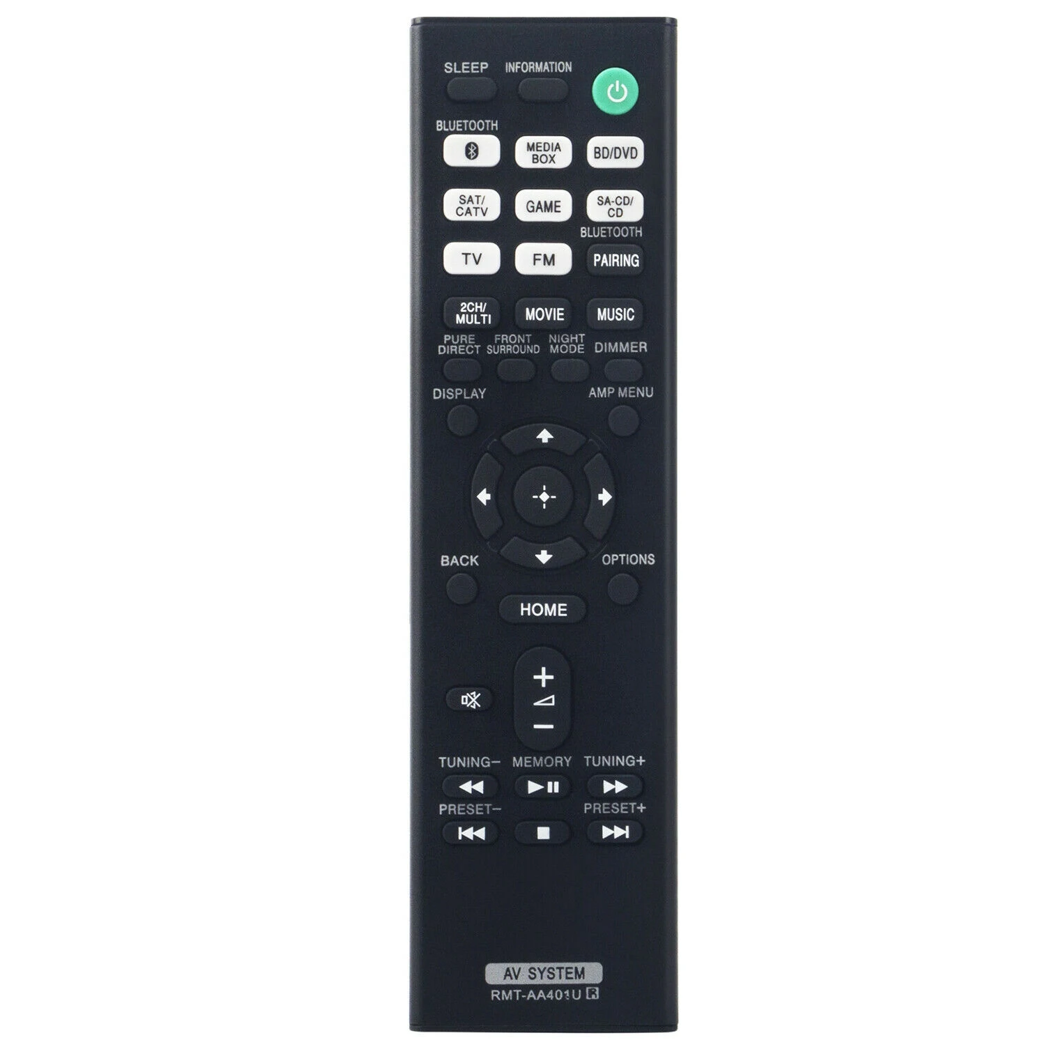 Y23A Remote Control RMT-AA401U for Sony AV Multi Channel Receiver STR-DH590 STR-DH790 HT-X9000F SAWX9000F SAXF9000F