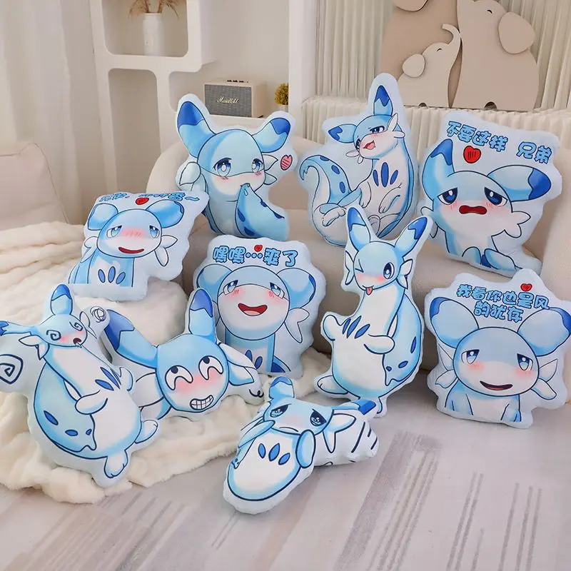 Palworld-förmiges Kissen mit hohem Farbwert, Animation, niedlicher Cartoon-Druck, kreativ, für Zuhause, einfaches Auto-Sofa-Plüschkissen, Geburtstagsgeschenk – Detail 4