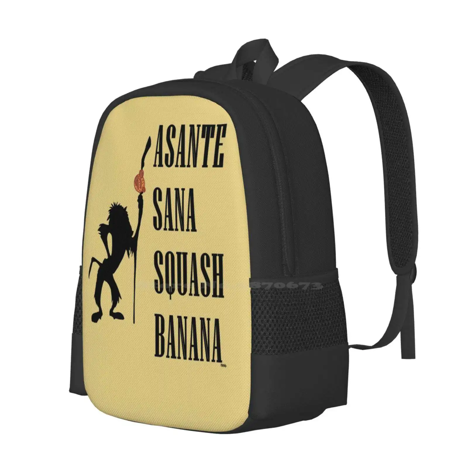 Rafiki Hot Sale Schoolbag Backpack Fashion Bags Asante Sana Squash Banana Rafiki The Lion King Simba Il Re Leone