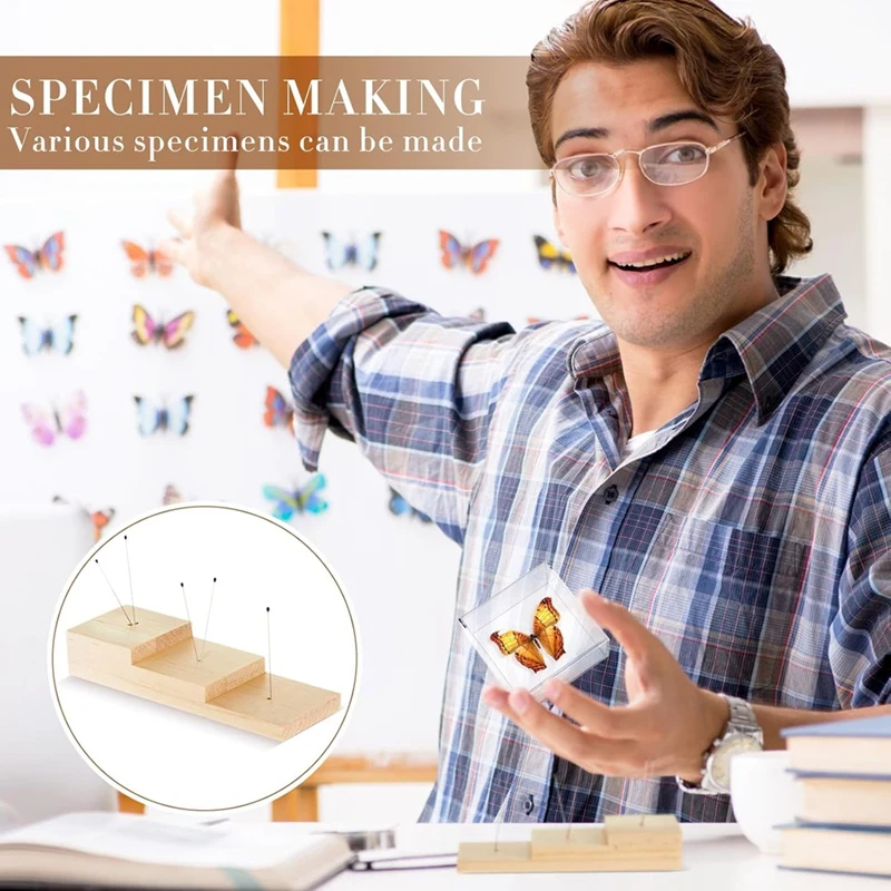 14Pc Insect Specimen Gereedschap Kit Insect Pinning Block, Insect Pinning Board EVA Foam Board, voor Insect Collection Entomologie