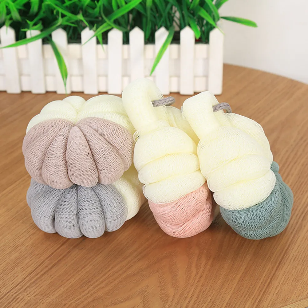 

Мягкая сетчатая мочалка-шар для душа, отшелушивающая губка для тела, для нежного удаления кератина, очищения пор, создания пены