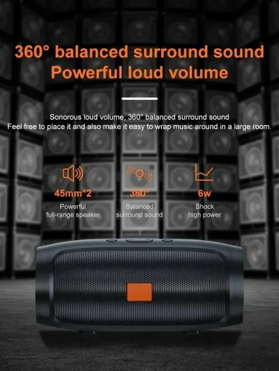 Lenovo Tragbarer Bluetooth TFUSB-Lautsprecher, kabelloser FM-Doppellautsprecher, Stereo-Subwoofer, Sprachübertragung, Heim-HiFi-Audio-Lautsprecher – Detail 4