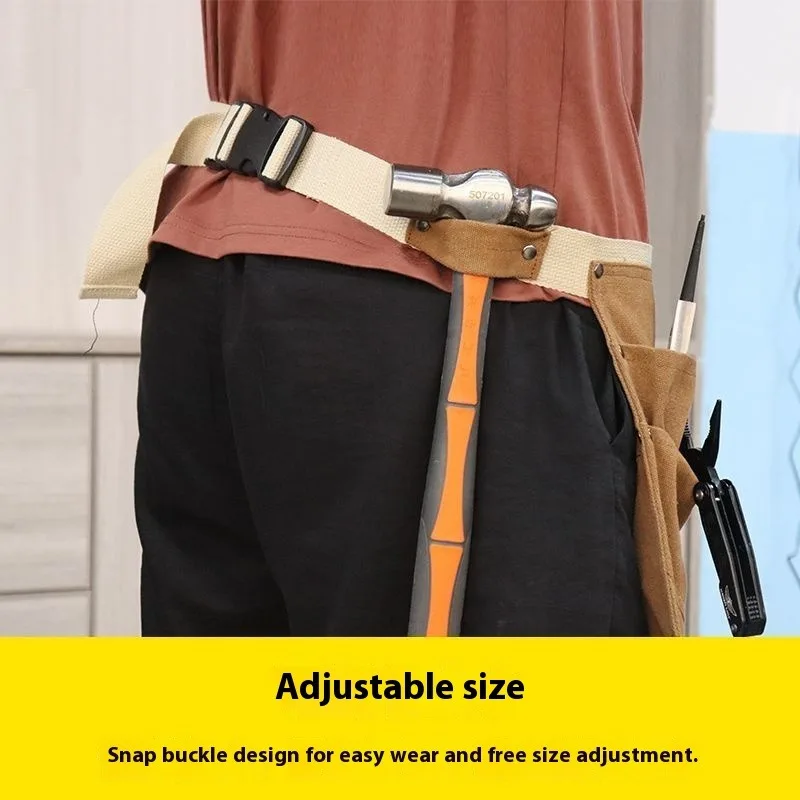 Crossbody Tool Apron Electrician Carpenter Construction Lightweight Durable Workwear Multi Pocket Utility Belt Well-made Sturdy