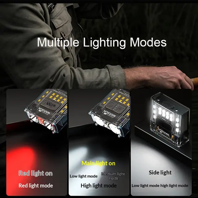 WARSUN G7 LED פנס ראש עם מארז טעינה מיני COB LED פנס ראש, תמונה 4