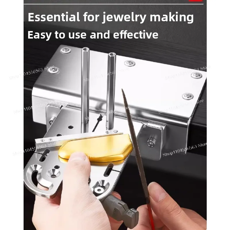Jewelry metal processing table, multi-functional worktable with fixed clamps, pull-type pliers, for mold maintenance