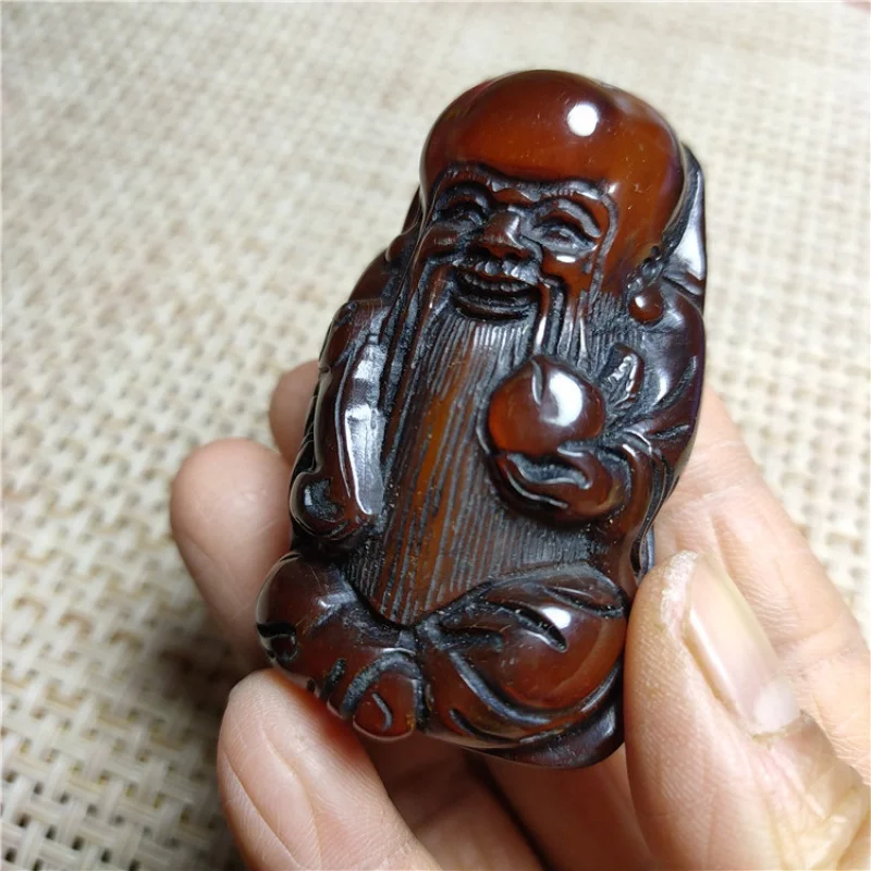 Supply Antique Crafts Miscellaneous Yak Skull Carving Birthday Star Elderly Hand Pieces Pendant Wholesale