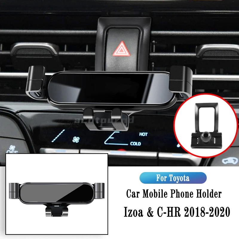 Auto Telefon Halter für Toyota CHR 2018-2022 Schwerkraft Navigation Halterung GPS Stand Air Outlet Clip Drehbare Unterstützung montieren Zubehör