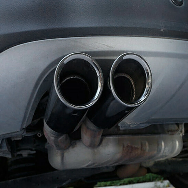 

Leading-2X титановые черные автомобильные выхлопные трубы, хвостовые наконечники для BMW E90 E92 325 328I 3 серии