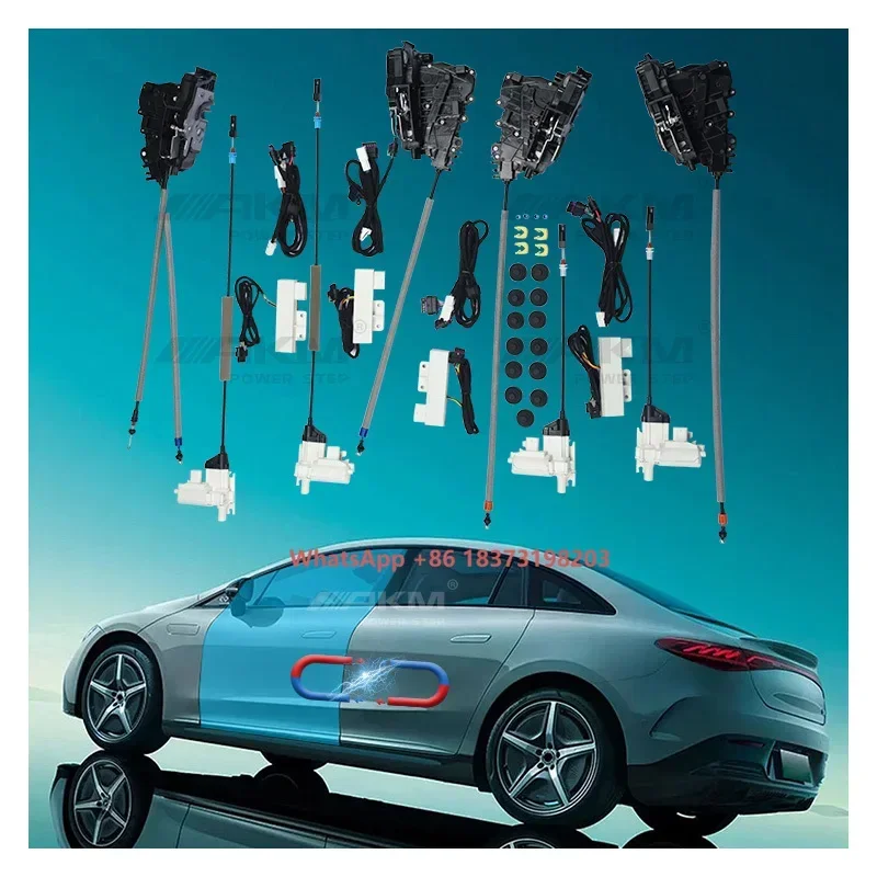 High Polished Aluminum Alloy Auto Door Lock System Soft Closer Electric Suction Lock for benz W223 S-Class Soft Lock EQE W214