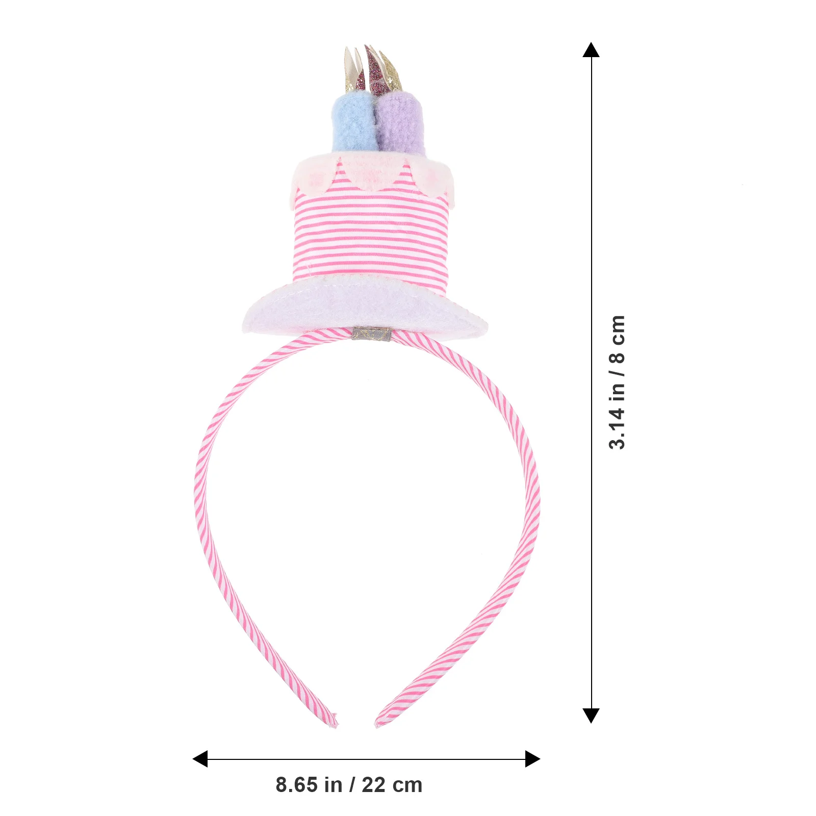 

1Pcs Children Headband Creative Hat Shape Design Beautiful Color Matching Durable Longtime Use Birthday Party Headpiece Decor