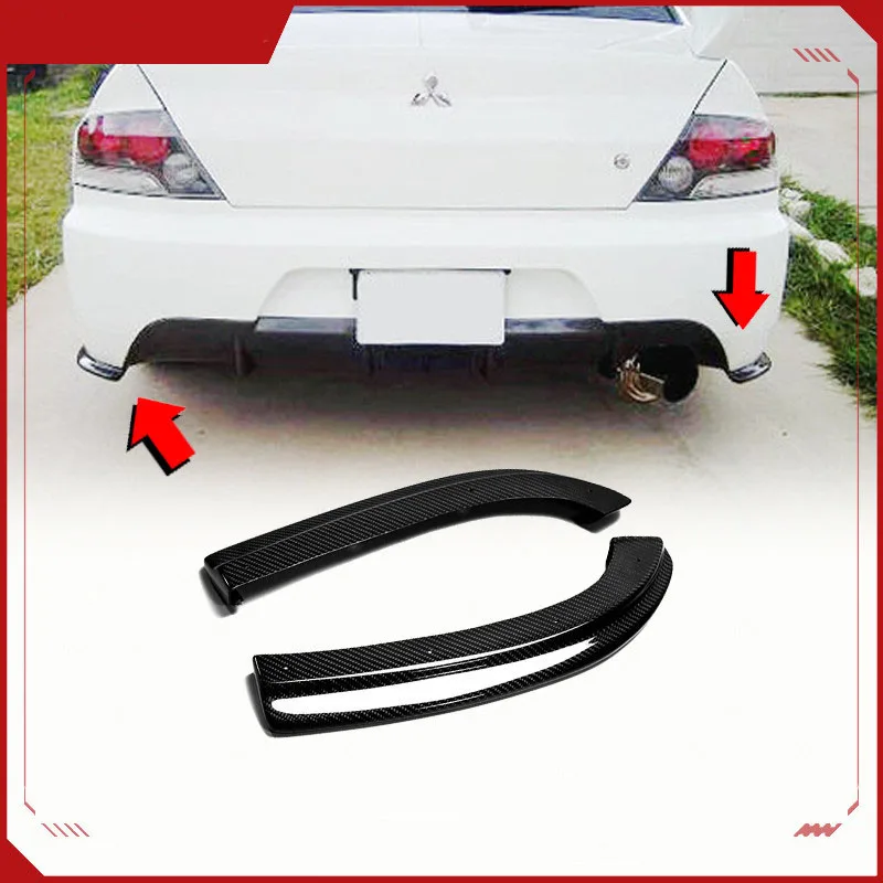 

Suitable for Mitsubishi Evolution EVO 8 9th generation JDM rear bumper wrap corner modified carbon fiber rear lip 2011
