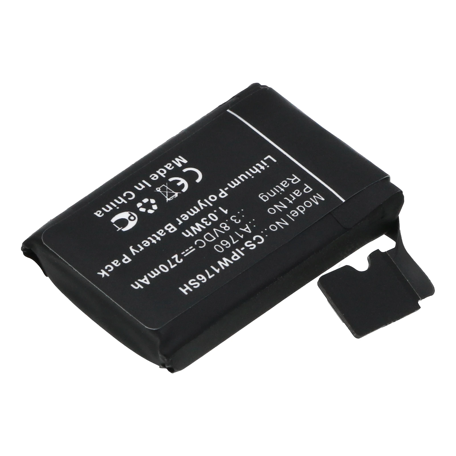 

2026 100% NEW 3.8V 270mAh Smartwatch Battery A1760 for Apple Watch 2 38mm, MNNN2LL/A, MP032LL/A,