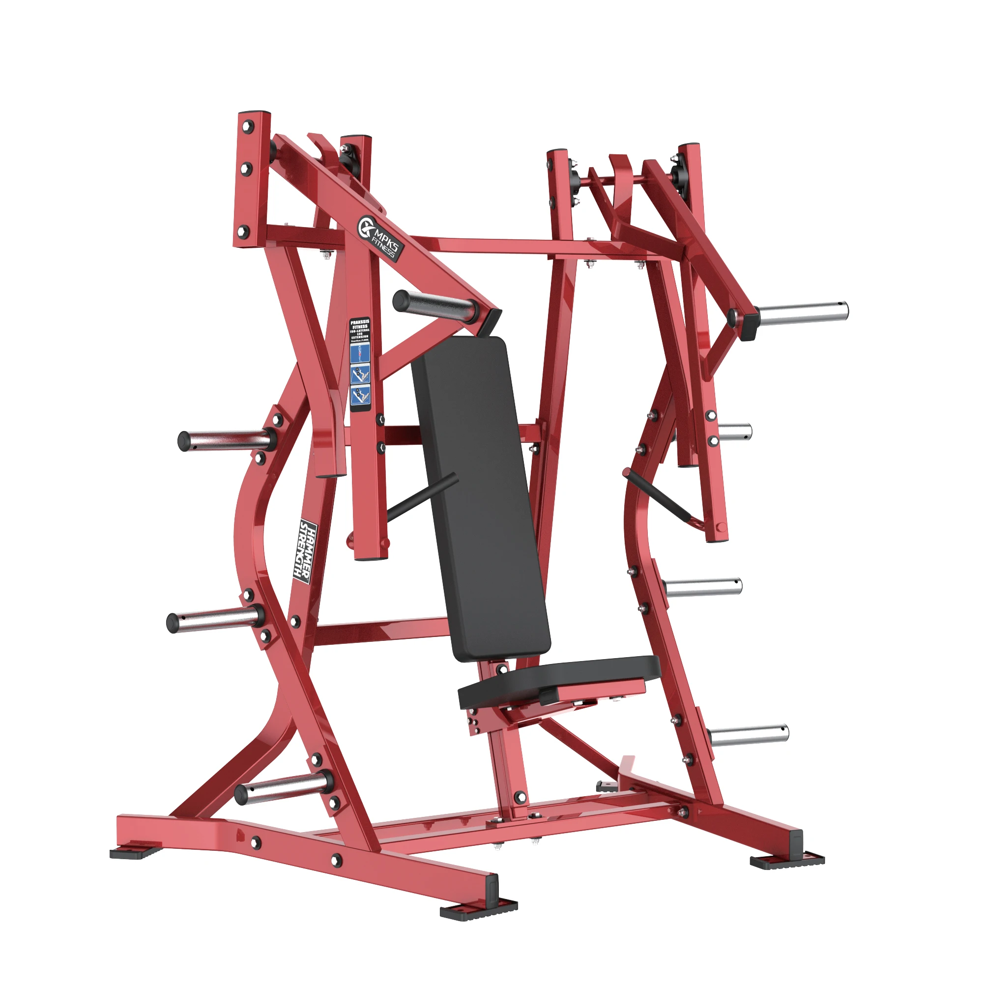 Commercial Gym Training Equipment Super Iso-Lateral Steel Plate Loaded Smith Machine Adjustable Bench Press Bodybuilding Chest