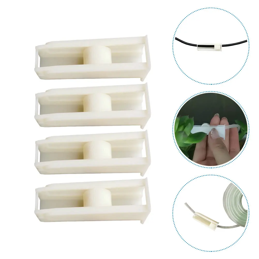 

4pcs Watering System Flow Adjuster Plastic Wear-Resistant Hose Regulator For Garden Irrigation Kit Compact Plant Watering Tool