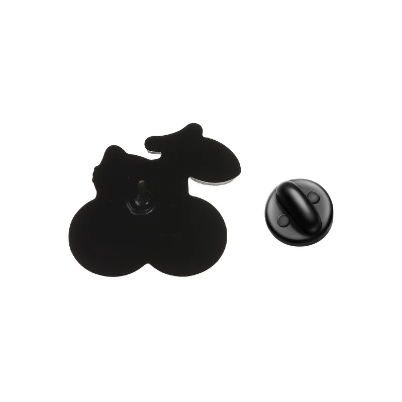 Lustiges Paar Cartoon-Kirsch-Katzen-Emaille-Pin, Niedliche Rote Frucht Cartoon-Katzen-Brosche, Taschen- und Revers-Anstecknadel, Modeschmuck-Geschenke – Detail 7