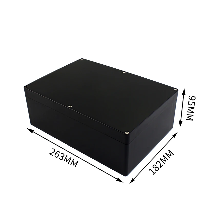 Black Box Outdoor waterdichte behuizing Plastic doos Elektronische projectbehuizing Instrument Waterdichte aansluitdoosbehuizing - afbeelding 1