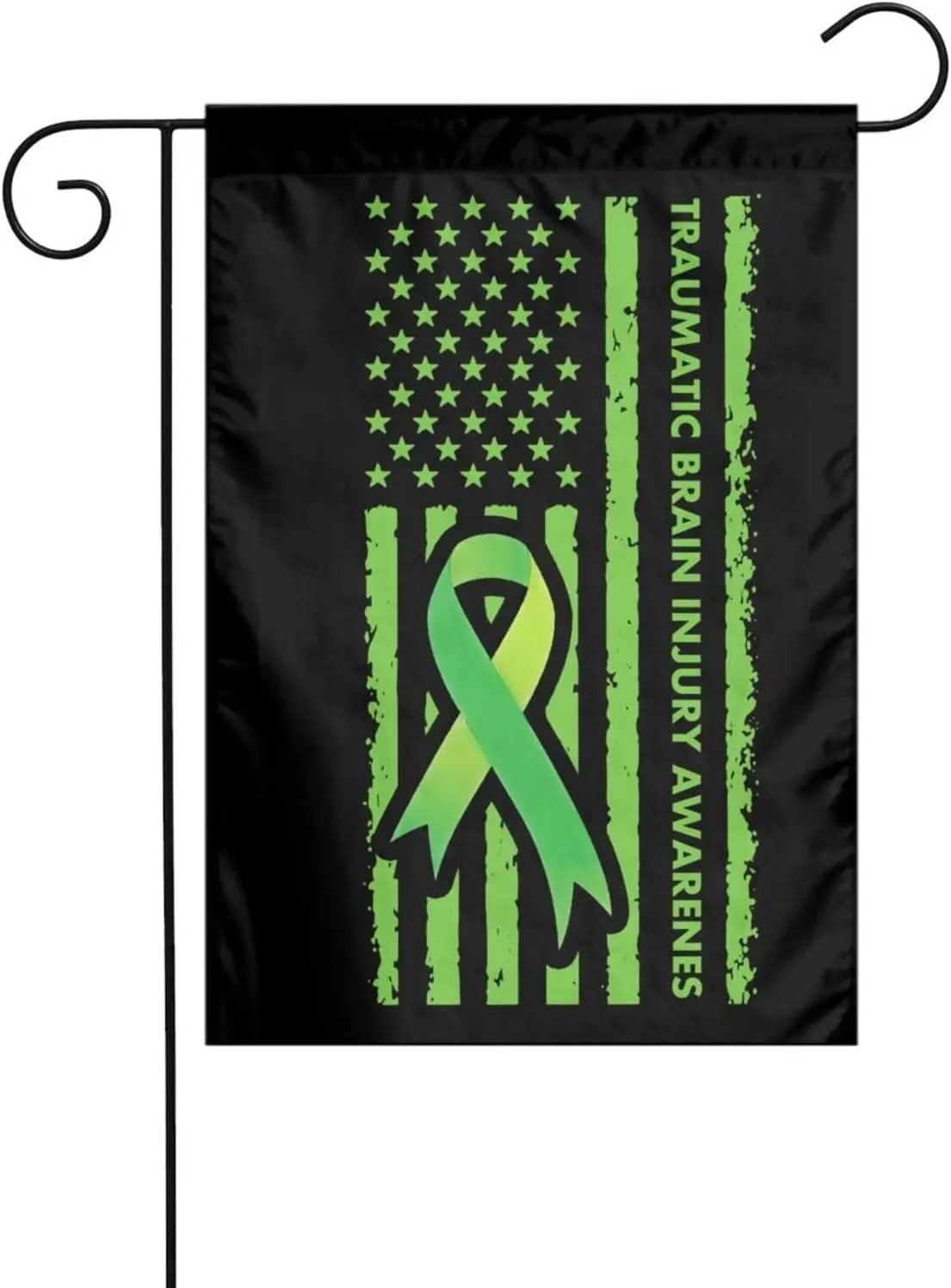 Traumatic Brain Injury Awareness Garden Flag Double Sided Vertical Outdoor Decorative Yard Sign Welcome Banner For Home Lawn zzo