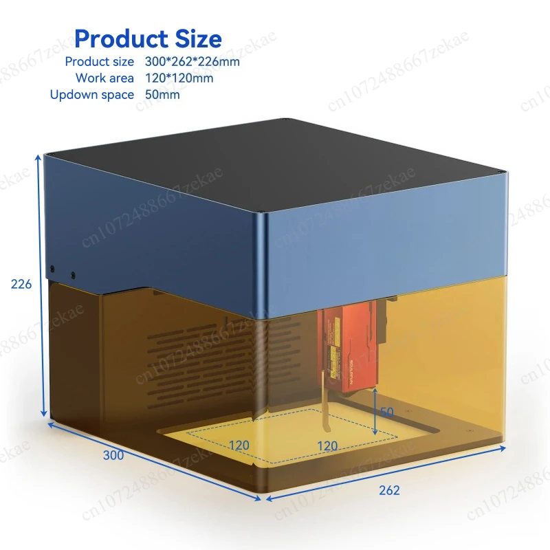 10W Engraving Cutting Machine with Smoke Filter High Precision 120x120mm Working Area