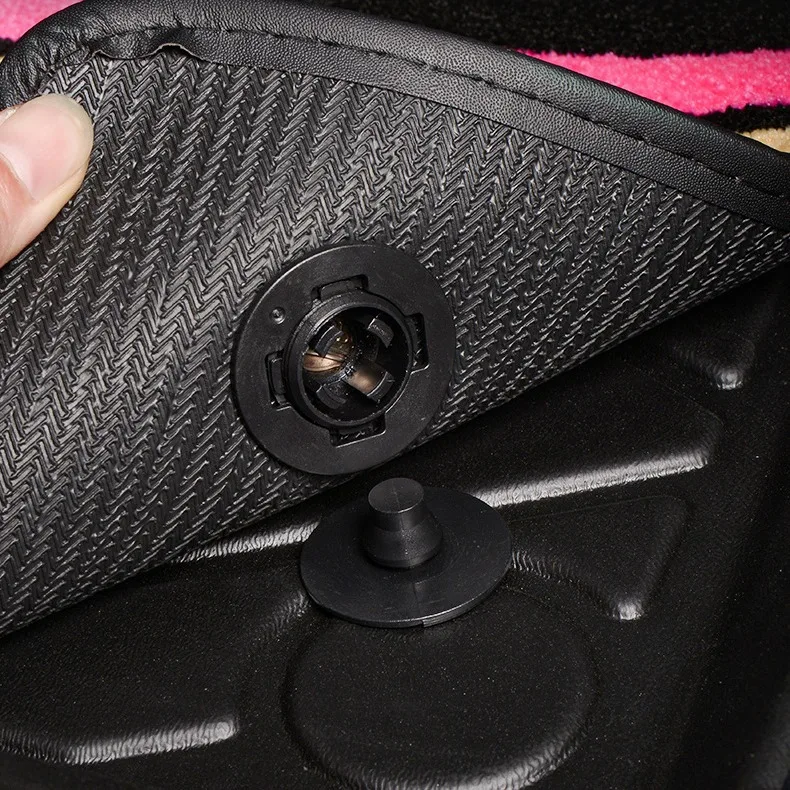 4pcs/set Car Floor Mat Anti-Skid Fixer Grips Universal  Fixing Clamps Buckle Fixer Accessories Tools Double Layer Fixed Clip Set