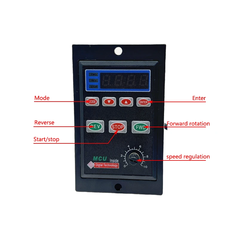 400W AC220V Motor Speed Regulator Single Phase Speed Controller UX-52 Multifunctional Display Rate