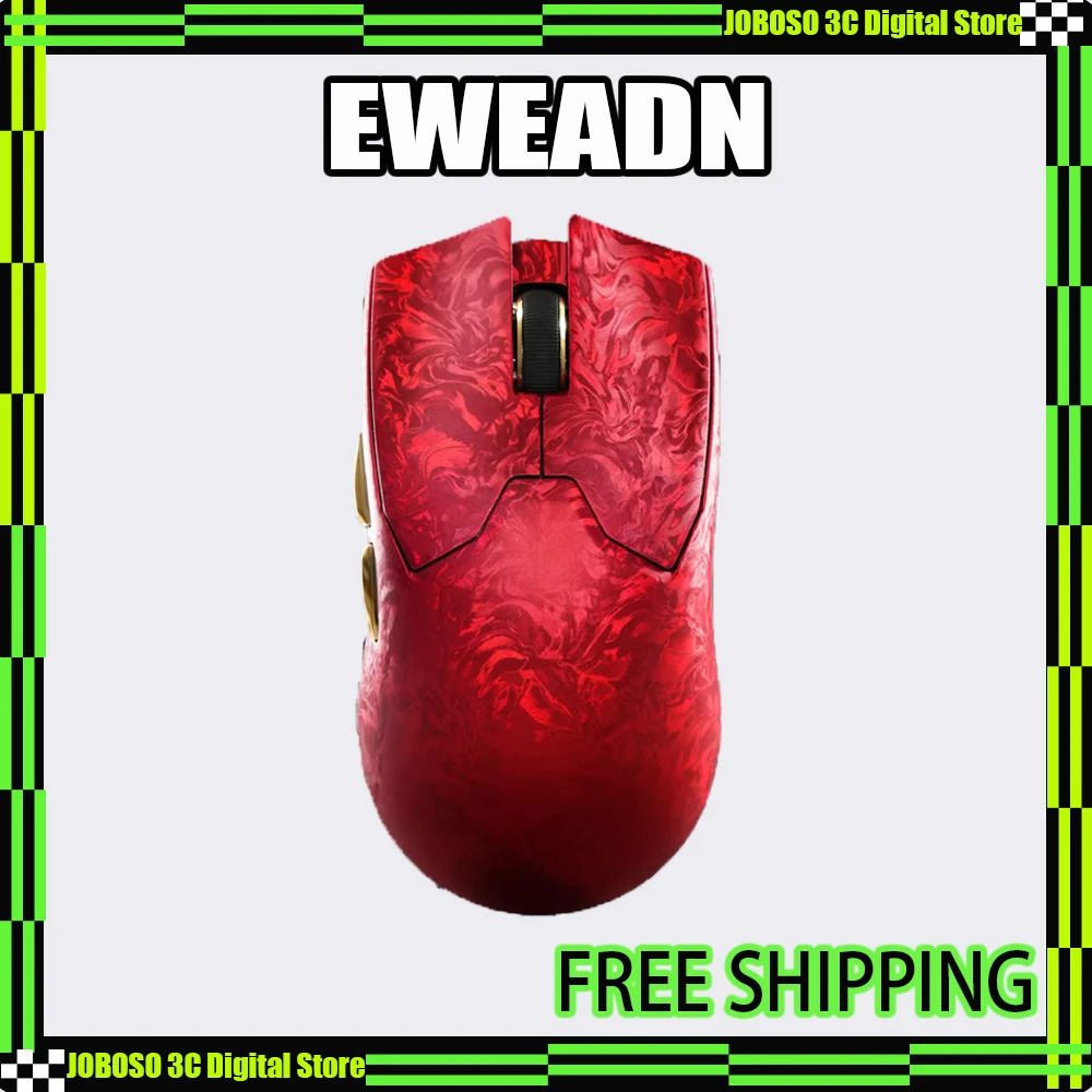 EWEADN Z7 Carbon Fiber Wireless Mouse Paw3950 Dual 8k Lightweight Mid-Sized Ergonomic Esports Gaming Mouse for FPS Pc Accessory