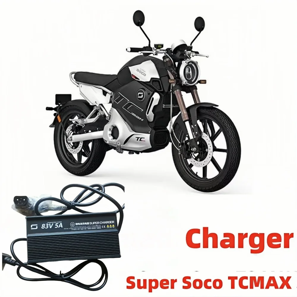 New Fit Super Soco TCMAX TC MAX Charger Special Charger 83V 5A For Super Soco TCMAX TC MAX